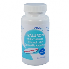 Hyaluron + Glucosamin + Chondroitin GelenkFit Kapseln - 60 Stück