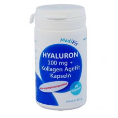 Hyaluron 100 mg + Kollagen AgeFit Kapseln - 60 Stück