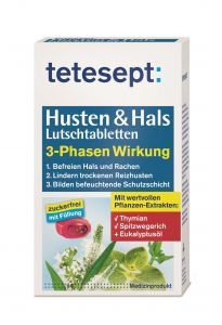 tetesept Husten & Hals 3 Phasen Lutschtabletten - 20 Stück