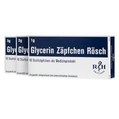 Glycerin Zäpfchen Rösch - 10 Stück