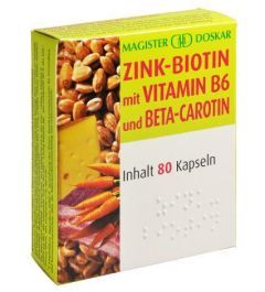 Doskar Zink Biotin plus 80 Kapseln - 80 Stück